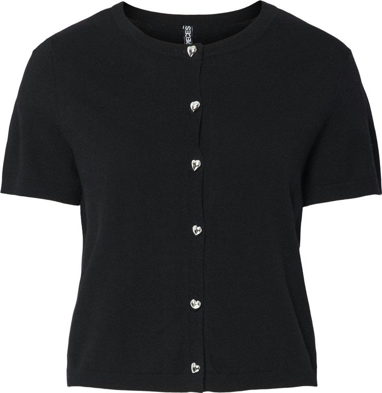 Vest - Ronde Hals - Lange Mouwen - Knoopsluiting - Soepelvallend