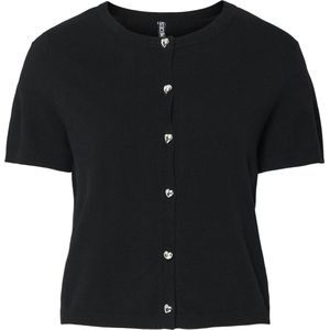 Knitwear - Vest - Zwart - Katoen - Ronde Hals