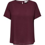 ONLY CARMAKOMA - Top - Zwart - Geweven Stof - Korte Mouwen