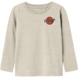 Name It - Nmmknoxo - T-shirt - Mélange Peyote - Voor Kinderen - Lange Mouwen