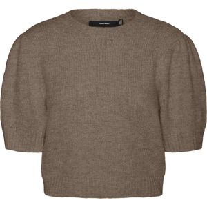 VERO MODA Vmnovah Ss O-Neck Puff Pullover Ga Noos, fossiel, XS