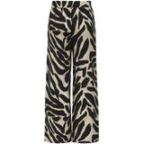 JDY - Losse Broek - Beige-Zwarte Print