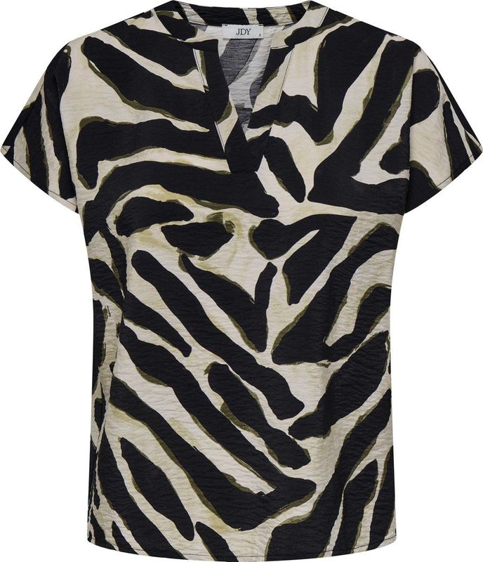 Jacqueline de Yong - Jdyjasmine - Top - Zwart - Korte Mouwen