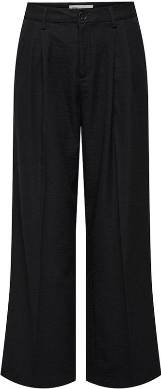 Jacqueline de Yong - Jdyriver hw wide pant lr - Zwart - Lange Broek