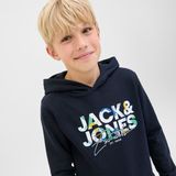 Jack & Jones - JJGEPLAS - Hoodie - Sky Captain - Met Capuchon