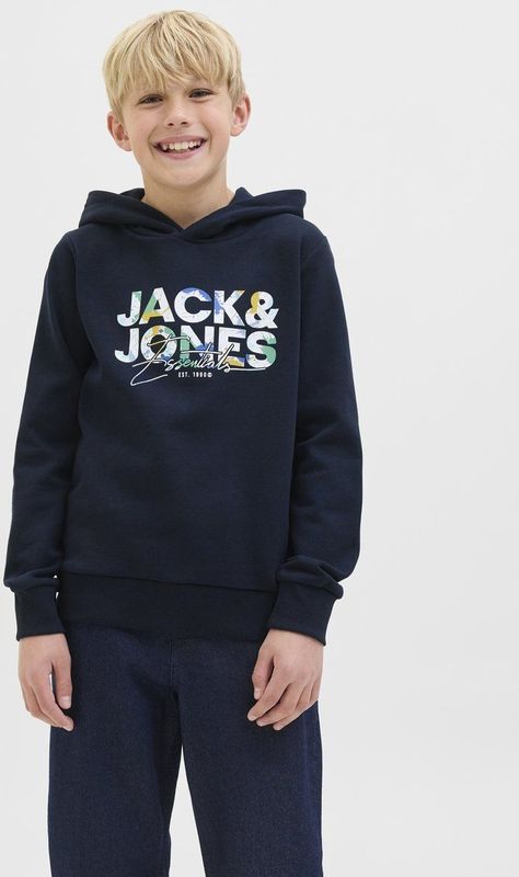 Jack & Jones - JJGEPLAS - Hoodie - Sky Captain - Met Capuchon