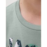 JACK & JONES - T-shirt - Blauw - Jersey - Lange Mouwen