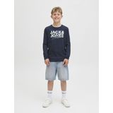 JACK & JONES - T-shirt - Blauw - Jersey - Lange Mouwen
