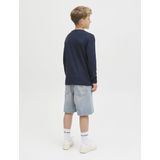 JACK & JONES - T-shirt - Blauw - Jersey - Lange Mouwen