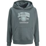 Jack & Jones - JJMAKO SWEAT HOOD JNR - Hoodie - Stormy Weather - Met Capuchon