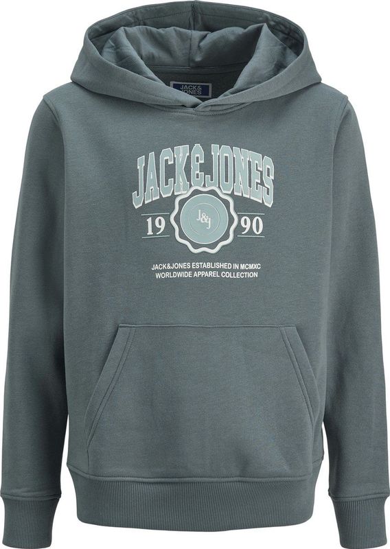 Jack & Jones - JJMAKO SWEAT HOOD JNR - Hoodie - Stormy Weather - Met Capuchon