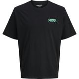 JACK & JONES - T-shirt - Blauw - Katoen - Relaxed Fit