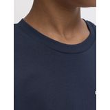 Jack & Jones - JJYUKI - Shirt - Nachtblauw - Ronde Hals - Kwartmouw