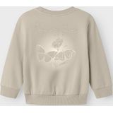 Sweatshirt - Regular Fit - Glitterprint - Lange Mouwen - Zacht Ongeborsteld