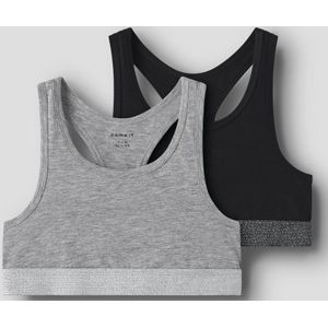 NAME IT - NKFSHORT TOP 2P NOOS - Meisjes - Onderhemden - Jersey - 2-Pack