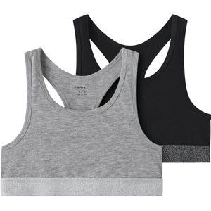 NAME IT - NKFSHORT TOP 2P NOOS - Meisjes - Onderhemden - Jersey - Racerback