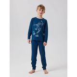 Name-it - Space Print - Jongens Pyjama - Blauw - Organisch Katoen