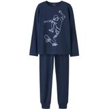 Name-it - Space Print - Jongens Pyjama - Blauw - Organisch Katoen
