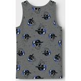 Dark Grey Melange - Hemd - Jersey - Mouwloos - Normale Pasvorm