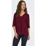 Jacqueline de Yong - Jdydivya Life Blouse - Cabernet - 51% Gerecycled Polyester