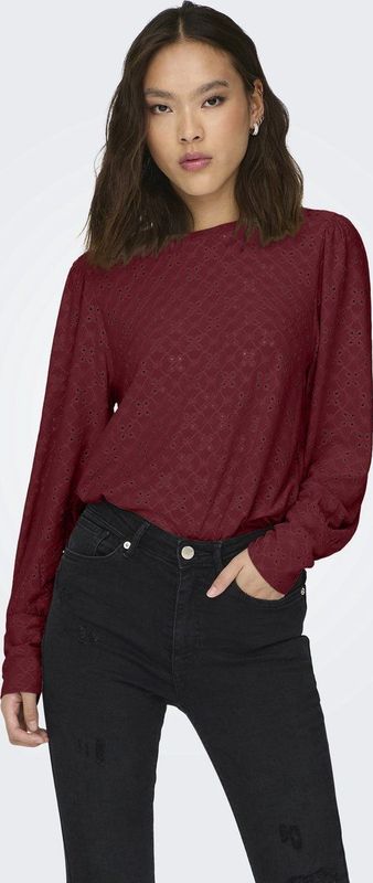 Jacqueline de Yong - Jdycathinka Bellsleeve Top - T-shirt - Cabernet
