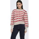 Jacqueline de Yong - Jdysigrid Life On Puff - Trui - Cement