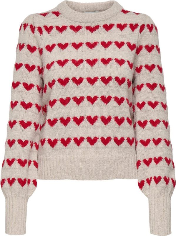 Jacqueline de Yong - Jdysigrid Life On Puff - Trui - Cement