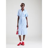 ONLY - ONLYASMIN SHIRT DRESS WVN - Dames - Mini Jurk - V-Hals - Korte Mouwen - Regular Fit