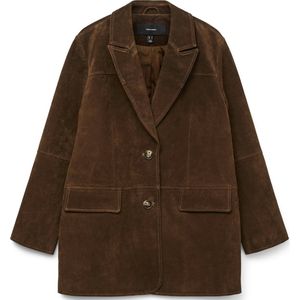 Vmpernille - Suede Jas - Omkeerbaar - Lange Mouwen - Knoopsluiting