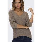 Jacqueline de Yong - Jdynew Megan - Pullover - Walnut/w. Black - Dames