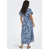 ONLY - ONLJAKIRI LINEN SS MIDI SHIRT DRESS - Dames - Blousejurk - Groen - Katoen