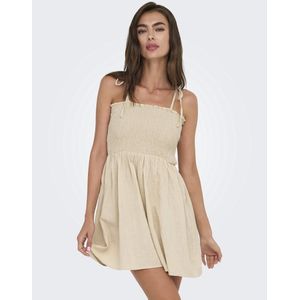 ONLY - Onltizana - Jurk - Zilver - Korte Smock met Bandjes