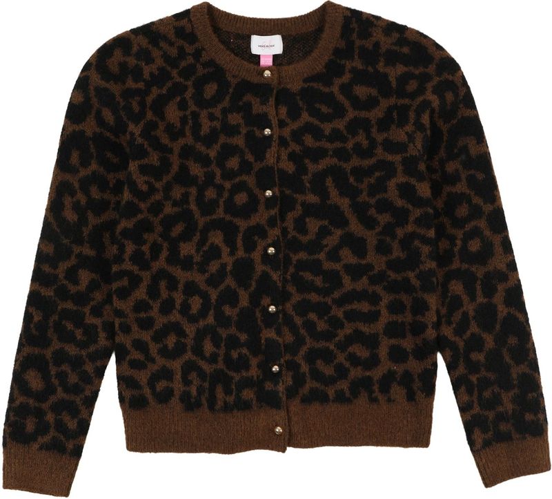 VERO MODA GIRL - Vest - Lange Lengte - Ronde Hals - Knoopsluiting