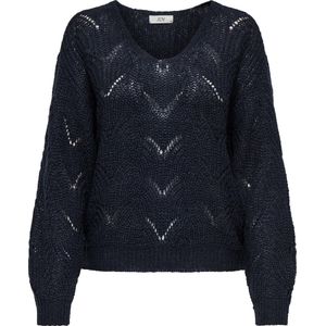 JDY - JDYBADUT - Gebreide Pullover - Gebroken Wit - V-Hals - Lange Mouwen - Glitterdetail