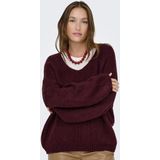 JDY - Gebreide Pullover - V-Hals - Lange Mouwen - Regular Fit