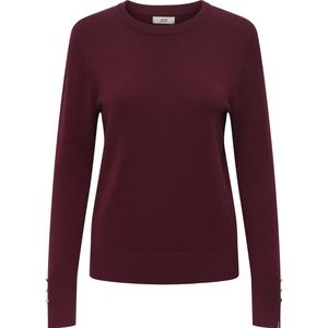 JDY - Gebreide Pullover - O-hals - Lange Mouwen - Knoop Detail - Knit Fit
