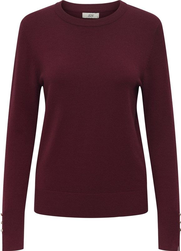 JDY - Gebreide Pullover - O-hals - Lange Mouwen - Knoop Detail - Knit Fit