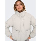 Jdyfrey - Puffer Jacket - Korte Jas - Hoge Opstaande Kraag - Lange Mouwen - Winddichte Stormmanchetten