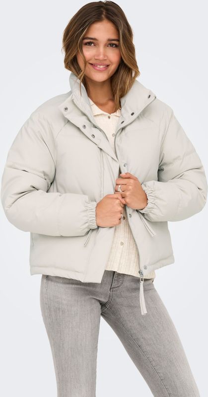 Jdyfrey - Puffer Jacket - Korte Jas - Hoge Opstaande Kraag - Lange Mouwen - Winddichte Stormmanchetten