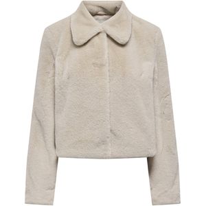 Jacqueline de Yong - Jdymacy Life - Damesjas - Moonbeam - Faux Fur Jacket