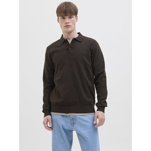 Jj Rebel - Knit Polo Neck - Trui - Chocolade Taart - Lange Mouwen