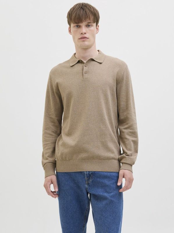 Jj Rebel - Callum Knit - Poloshirt - Lange Mouw