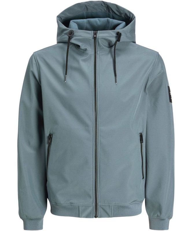 Jack & Jones - Jjebasic Softshell Hood Noos - Herenjas - Stormy Weather