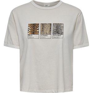 JDY - Jdyfarock Elina - T-shirt - Wit - Korte Mouwen