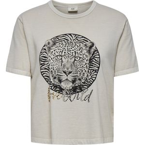 Jacqueline de Yong - Jdyfarock Elina Print Top - T-shirt - Wit