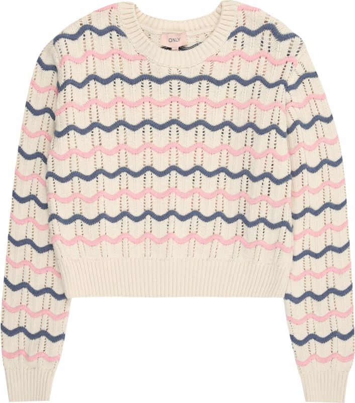 ONLY - KOGSTIA - Trui - Crème - Gerecycled Materiaal - Lange Mouw