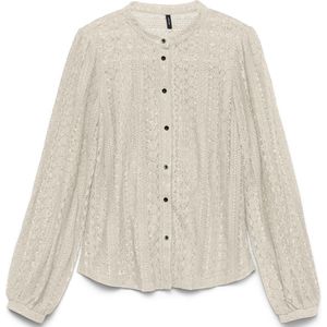 Top - Off-Shoulder - Lange Mouwen - Kanten Detail - Regular Fit