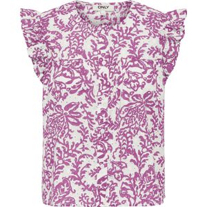 Only - Onlamanda - Top - Witte Dessin - Katoen