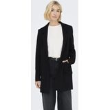 Only - ONLBAKER-NEVARA LIFE - Lange Jas - Zwart - 97% Polyester, 3% Elastaan