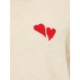 Vero Moda - VMMBam - Trui - Crème/Rood - Knitwear